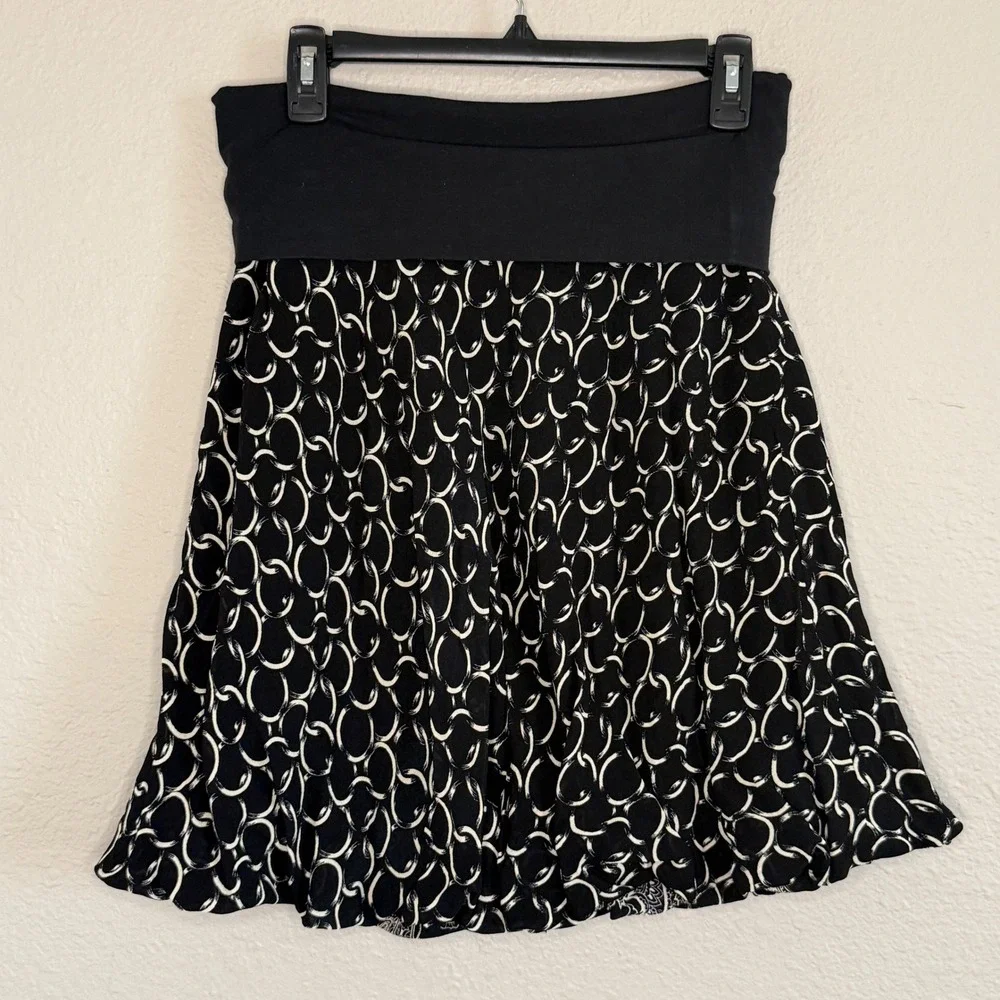Y2K Womens Medium Fold‎ Over Bubble Skirt Fairy Grunge Whimsigoth Twee Feminine